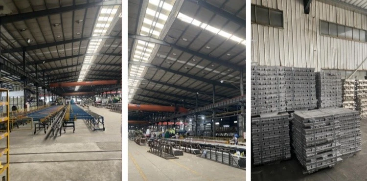 Aluminum production workshop details show Aluminum production workshop details show