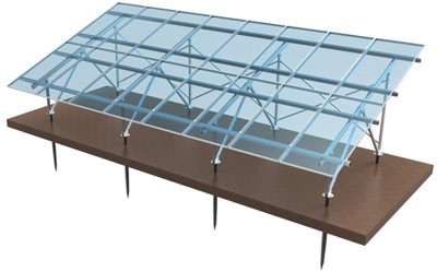 Слънчево монтиране, управлявано от купчина