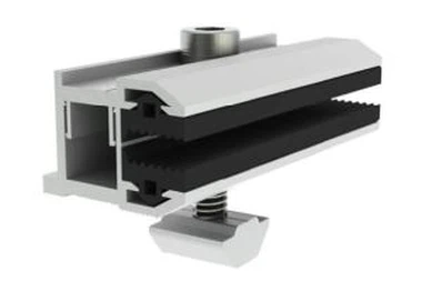 Алуминиеви слънчеви панела Хомути крепежни безкаркасна