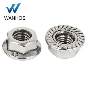 Слънчеви Pv крепежни елементи Болт HEX назъбен фланец гайка SUS304 A2 M2 M3 M16 неръждаема стомана