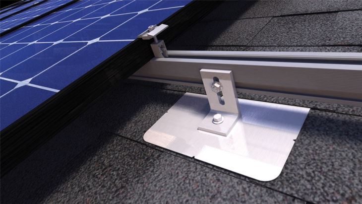 Asphalt Solar Shingles Plate Flash L Feet