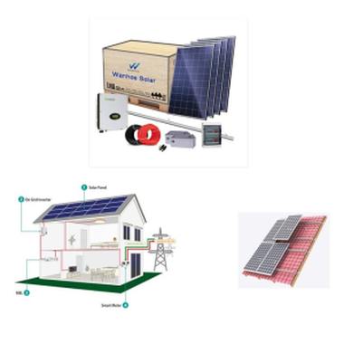 Пълна система за домашна слънчева енергия от 5Kw до 100Kw