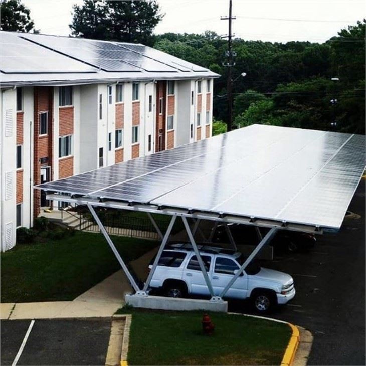 prefabricated solar carport case