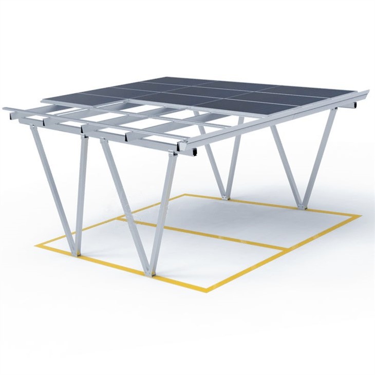 prefabricated solar carport 3D map