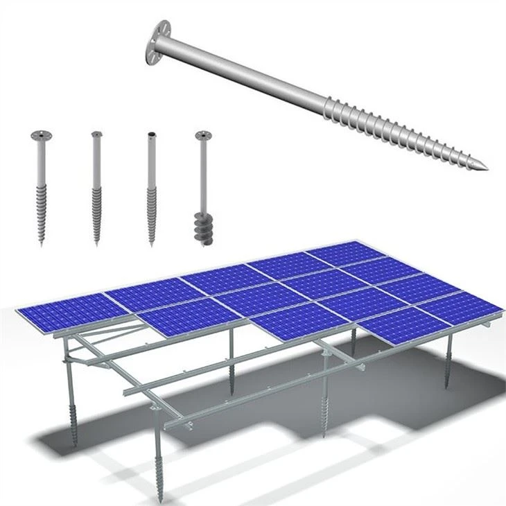 Screw In Ground Pole Anchor For Solar Panel