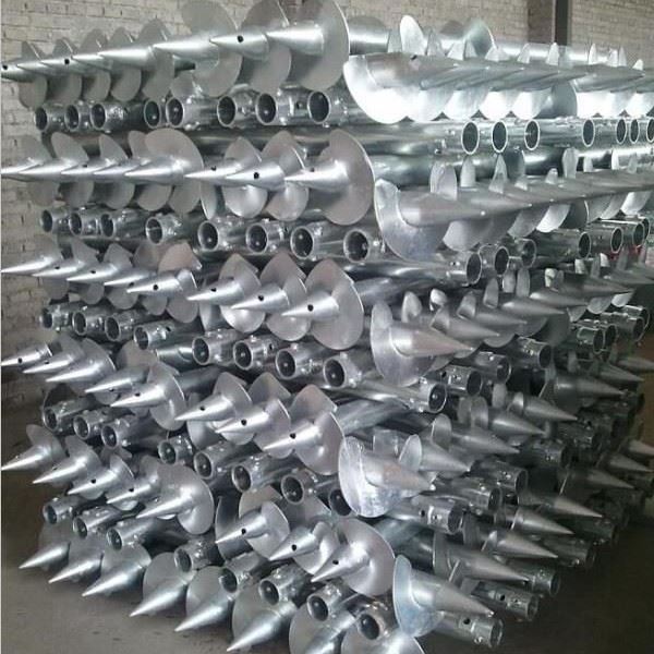 Screw In Ground Pole Anchor Real Scene